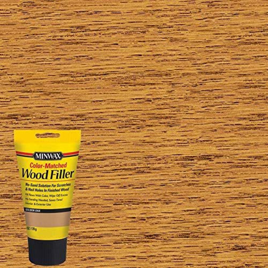 Minwax * | Outlet Minwax 448510000 Color-Matched Filler Wood Putty, Golden Oak