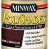 Stains * | Outlet Minwax 219804444 Polyshades Stain & Polyurethane In 1 Step, 275 Voc, 1/2 Pint, Bombay Mahogany, Satin