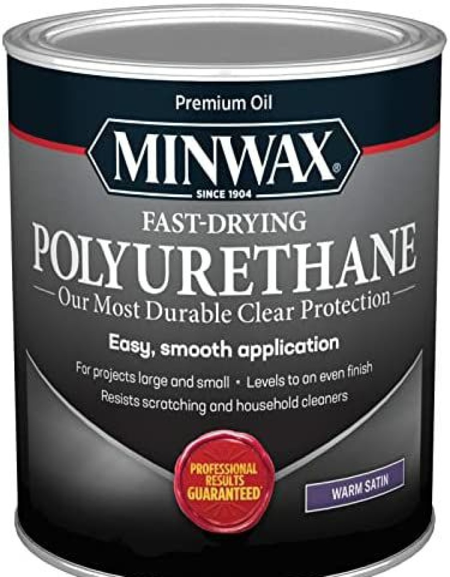 Minwax * | Shop Minwax Fast Drying Polyurethane Protective Wood Finish, Warm , 1 Quart Satin