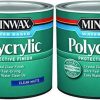 Minwax * | Online Minwax 222224444 Polycrylic Protective Finish Water Based, 1/2 Pint, Matte 2 Pack