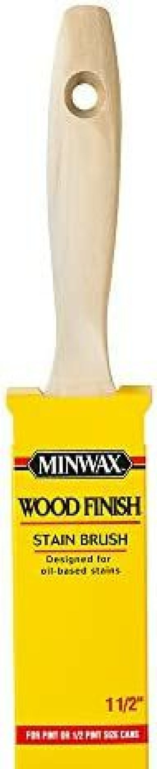 Minwax * | Outlet Minwax 427280008 Wood Finish Stains 1.5 Trim-100% White China Bristle Brush/Roller/Applicator, 1.5 Inch, Y