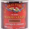 Stains * | Shop General Finishes Oil Based Penetrating Wood Stain, 1/2 Pint, Antique Cherry