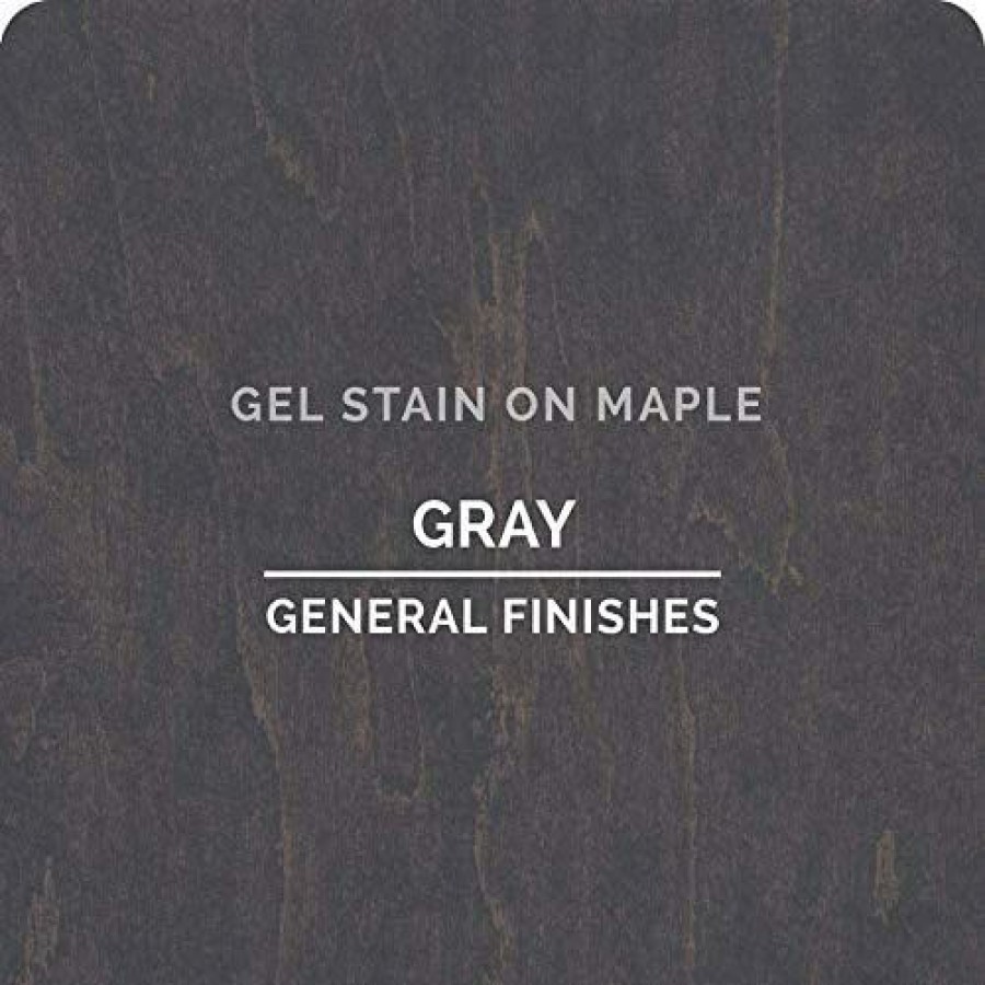 Stains * | Outlet General Finishes Oil Base Gel Stain, 1/2 Pint, Gray