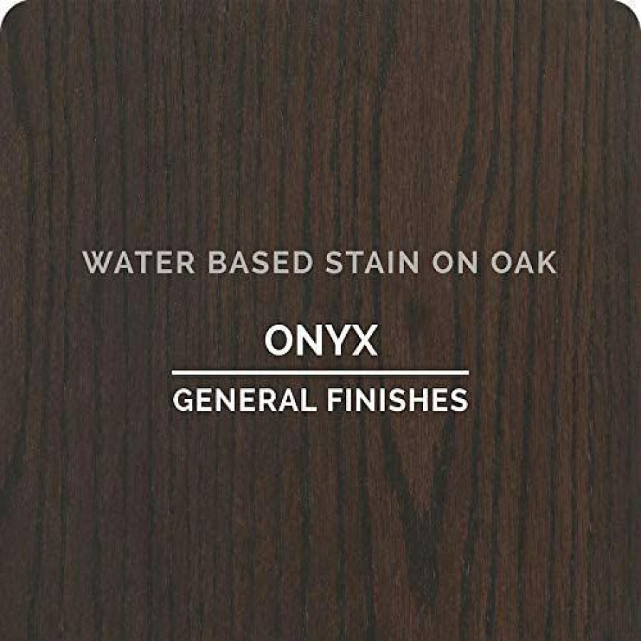 Stains * | Online General Finishes Water Based Wood Stain, 1 Quart, Onyx