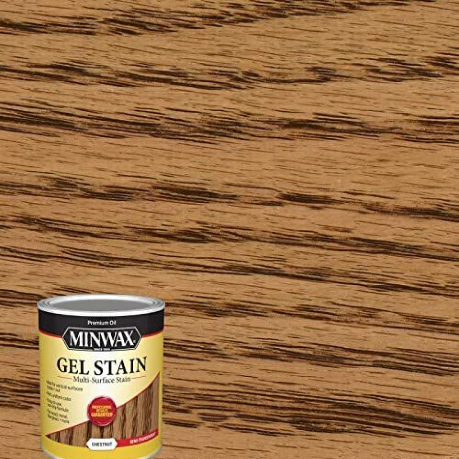 Stains * | Online Minwax Gel Stain For Interior Wood Surfaces, Quart, Chestnut