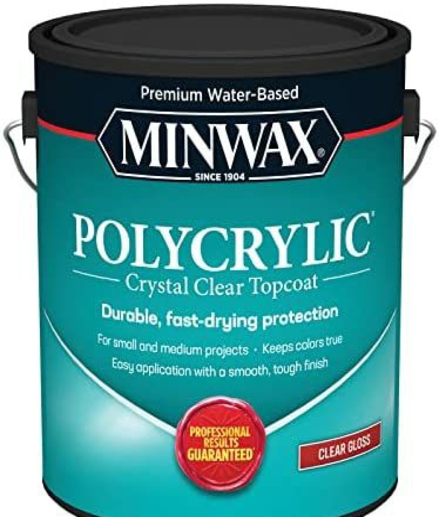 Minwax * | Outlet 1 Gal Minwax 15555 Clear Polycrylic Water-Based Protective Finish Gloss