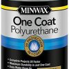 Minwax * | Shop Minwax 356050000 One Coat Polyurethane, Quart, Satin