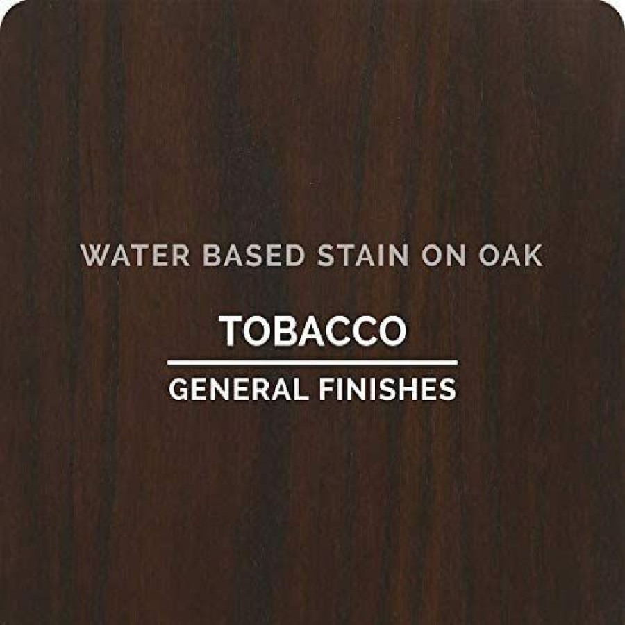 Stains * | Outlet General Finishes Water Based Wood Stain, 1 Pint, Tobacco