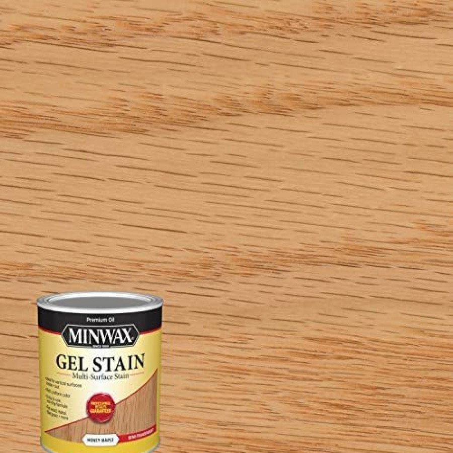 Stains * | Outlet 1 Qt Minwax 66040 Gel Stain Interior/Exterior Gel Stain Honey Maple