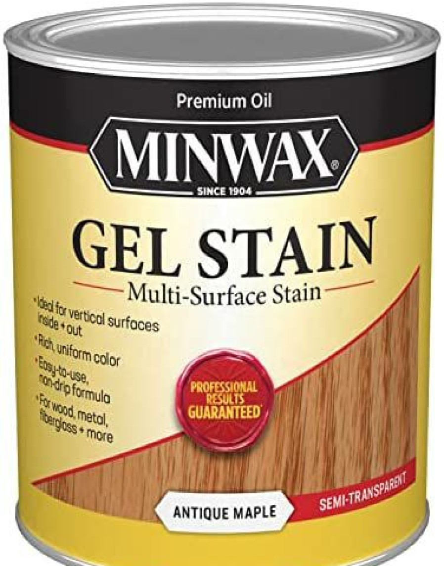 Stains * | Online Minwax Gel Stain For Interior Wood Surfaces, Quart, Antique Maple