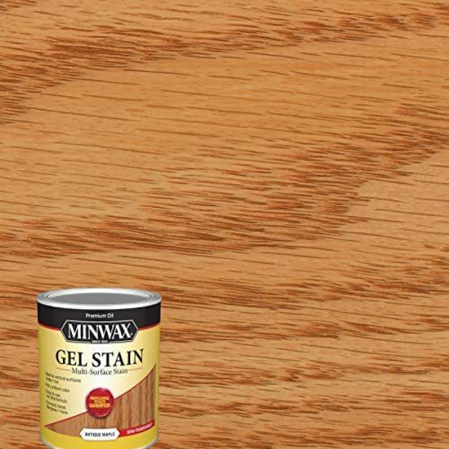 Stains * | Online Minwax Gel Stain For Interior Wood Surfaces, Quart, Antique Maple