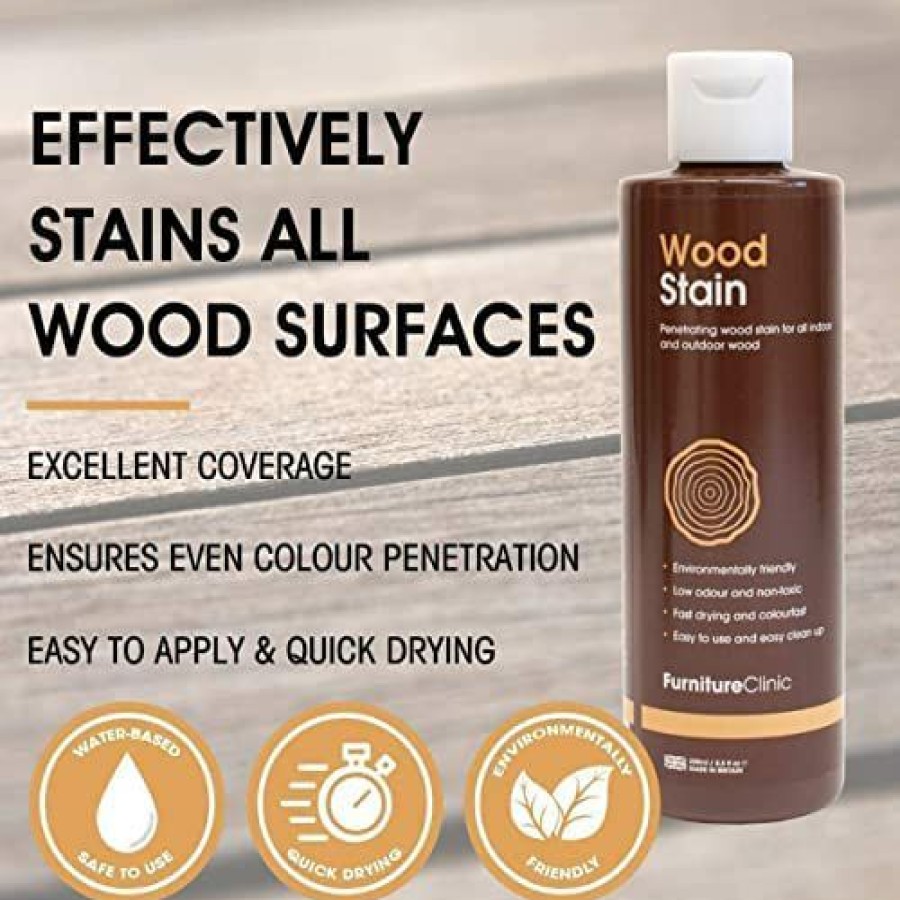 Minwax * | Shop Furniture Clinic Wood Stain | Non-Toxic Wood Stain For Indoor & Outdoor Wood | Polyurethane Wood Finish, , 8.5Oz Walnut