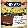 Stains * | Outlet Minwax 619404444 Polyshades Stain & Polyurethane In 1 Step, Quart, Antique Walnut, Satin