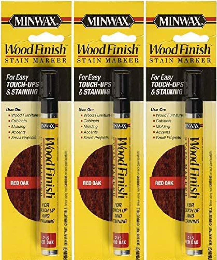 Stains * | Online Minwax 63483000 Wood Finish Stain Marker, Red Oak 3 Pack