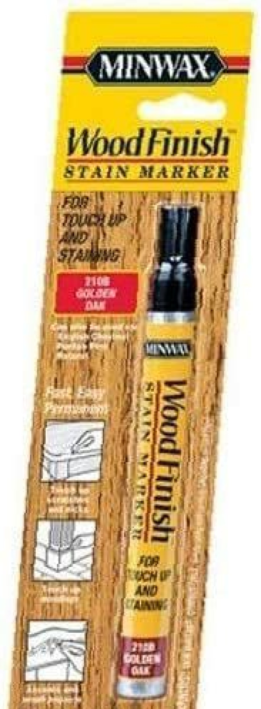 Stains * | Online Minwax 63481000 Wood Finish Stain Marker, Golden Oak New