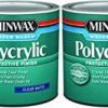 Minwax * | Outlet Minwax 222224444 Polycrylic Protective Finish Water Based, 1/2 Pint, Matte 4 Pack