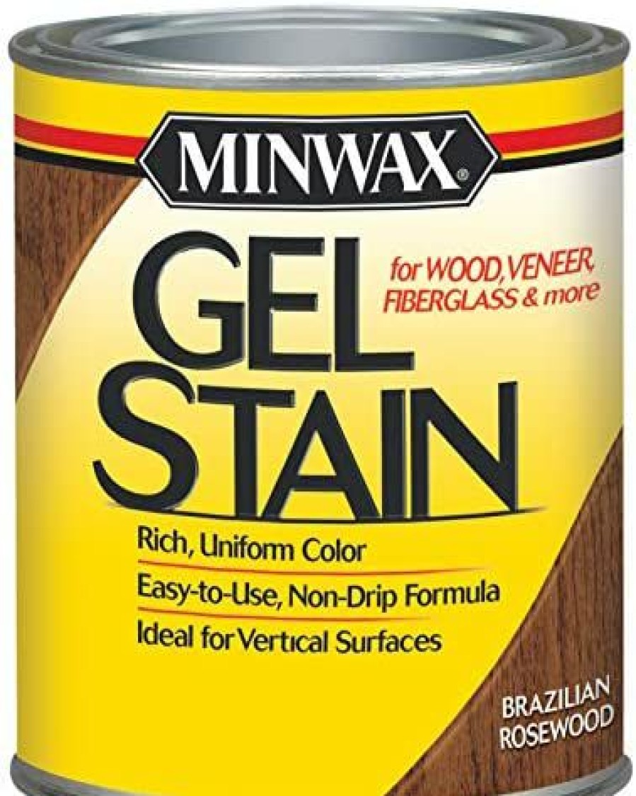 Stains * | Online Minwax Gel Stain For Interior Wood Surfaces, Quart, Brazilian Rosewood