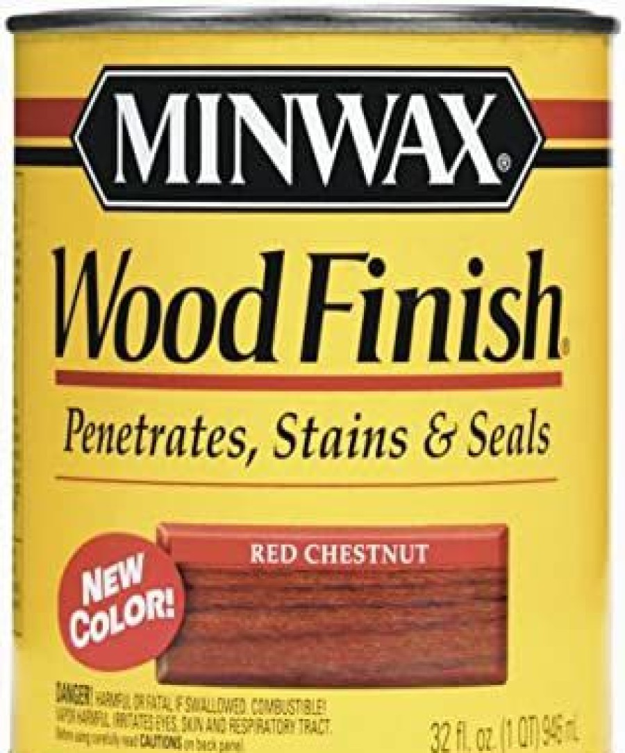 Stains * | Online Minwax Stain Rdchstnutqt Red