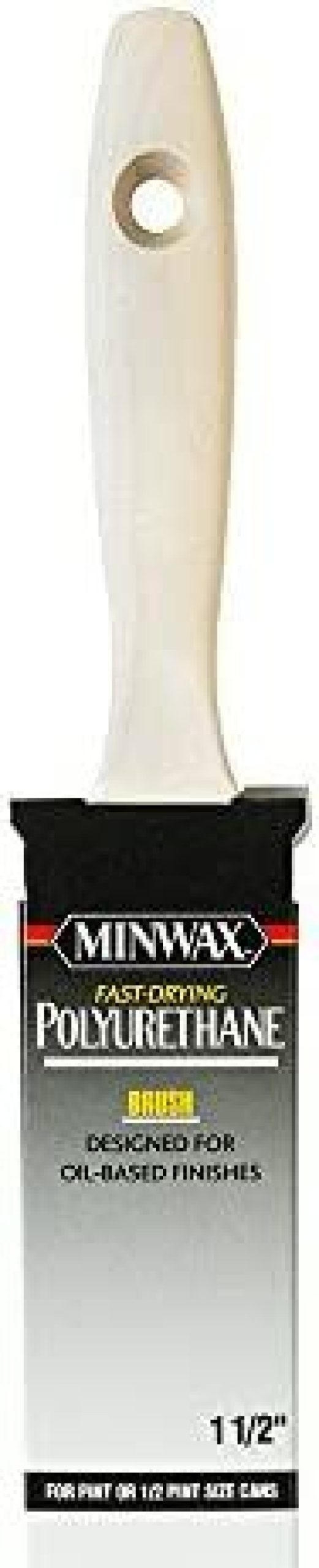 Minwax * | Outlet Minwax 427340008 Polyurethane 1.5 Trim-Black China Bristle Blend Brush/Roller/Applicator, 1.5 Inch, White