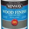 Stains * | Shop Minwax Wood Finish Water-Based Solid Color Stain, , 1 Quart Classic Gray